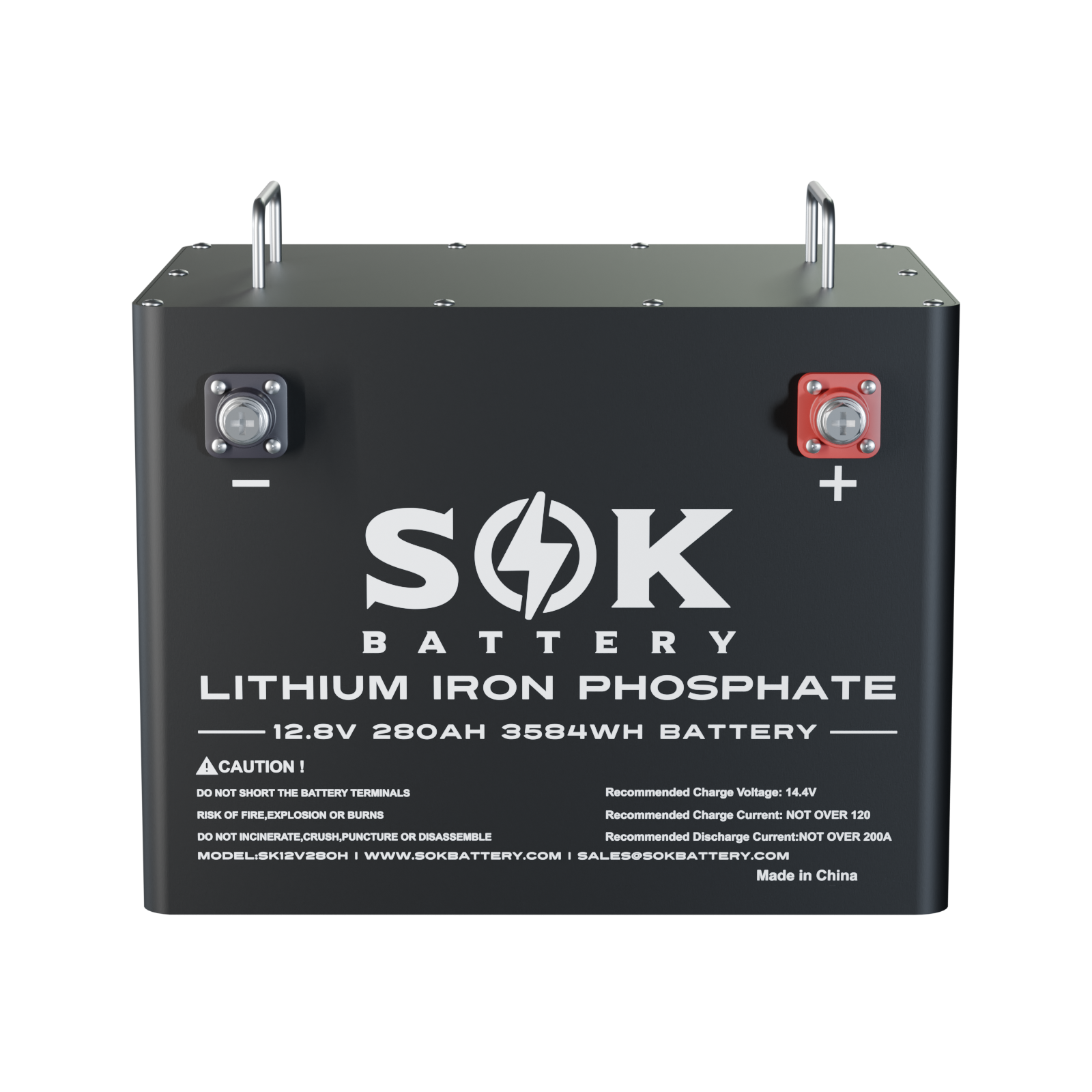 SK12V280H |  280Ah Battery,Built-in heater and Bluetooth, Best for RV or Marine