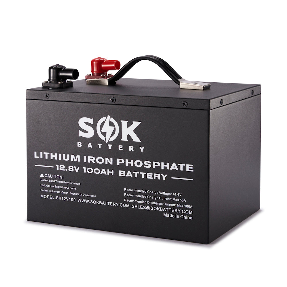 SK12V100H | SOK 12V100Ah LiFePO4 Battery Bluetooth&Built-in heater