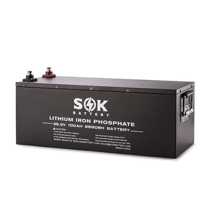 SK24V100 | SOK 24V 100Ah LiFePO4 Battery