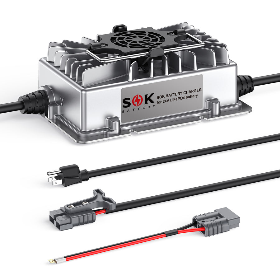 SK24V10A | SOK Battery Charger for 24V LiFePO4 Battery