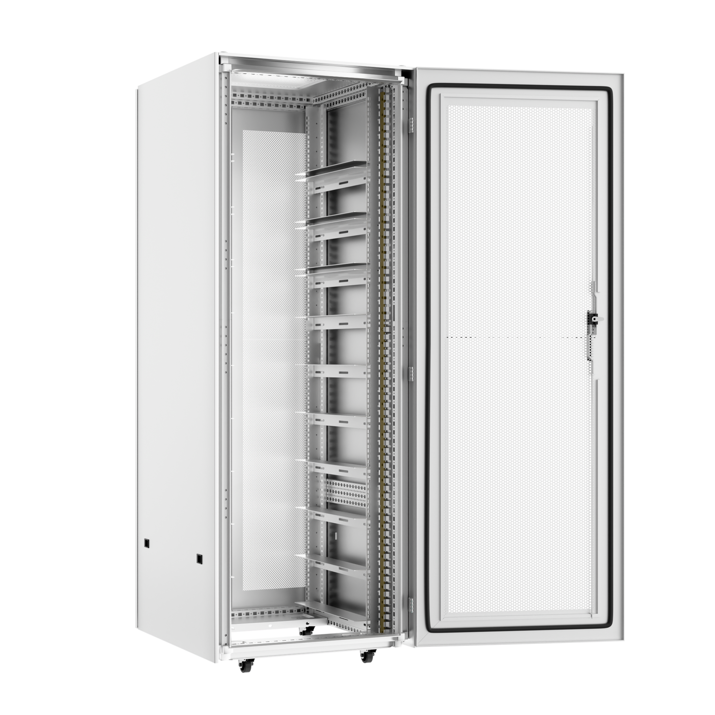 Batteries Cabinet for SOK 48V 100Ah Lithium Batteries,Wheels & Busbar Included,P